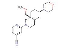 2-[(4aR*,6R*,8aS*)-8a-(methoxymethyl)-6-morpholin-4-yloctahydroisoquinolin-2(1H)-yl]isonicotinonitrile