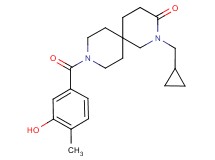 2-(cyclopropylmethyl)-9-(3-hydroxy-4-methylbenzoyl)-2,9-diazaspiro[5.5]undecan-3-one