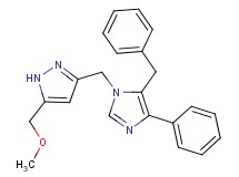 3-[(5-benzyl-4-phenyl-1H-imidazol-1-yl)methyl]-5-(methoxymethyl)-1H-pyrazole