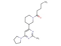 2-methyl-4-(1-pentanoyl-3-piperidinyl)-6-(1-pyrrolidinyl)pyrimidine