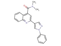 N,N-dimethyl-2-(1-phenyl-1H-pyrazol-4-yl)quinoline-4-carboxamide