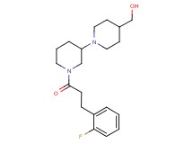 {1'-[3-(2-fluorophenyl)propanoyl]-1,3'-bipiperidin-4-yl}methanol