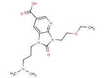 1-[3-(dimethylamino)propyl]-3-(2-ethoxyethyl)-2-oxo-2,3-dihydro-1H-imidazo[4,5-b]pyridine-6-carboxylic acid