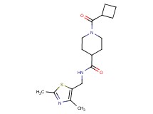 1-(cyclobutylcarbonyl)-N-[(2,4-dimethyl-1,3-thiazol-5-yl)methyl]-4-piperidinecarboxamide