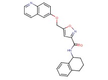 5-[(6-quinolinyloxy)methyl]-N-(1,2,3,4-tetrahydro-1-naphthalenyl)-3-isoxazolecarboxamide