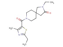 2-ethyl-8-[(2-ethyl-4-methyl-1,3-thiazol-5-yl)carbonyl]-2,8-diazaspiro[4.5]decan-3-one