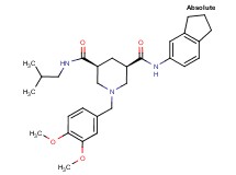 (3R,5S)-N-(2,3-dihydro-1H-inden-5-yl)-1-(3,4-dimethoxybenzyl)-N'-isobutyl-3,5-piperidinedicarboxamide