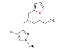 N-[(4-chloro-1-methyl-1H-pyrazol-3-yl)methyl]-N-(2-furylmethyl)butan-1-amine