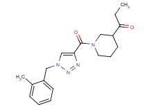 1-(1-{[1-(2-methylbenzyl)-1H-1,2,3-triazol-4-yl]carbonyl}-3-piperidinyl)-1-propanone