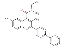 N-ethyl-N,3,6-trimethyl-2-(2-pyridin-2-ylpyrimidin-5-yl)quinoline-4-carboxamide