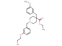 ethyl 1-[3-(2-hydroxyethoxy)benzyl]-4-(3-methoxybenzyl)-4-piperidinecarboxylate