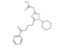 2-[1-cyclohexyl-5-(4-oxo-4-phenylbutyl)-1H-1,2,4-triazol-3-yl]acetamide