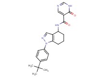 N-[1-(4-tert-butylphenyl)-4,5,6,7-tetrahydro-1H-indazol-4-yl]-6-oxo-1,6-dihydropyrimidine-5-carboxamide