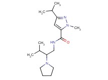 3-isopropyl-1-methyl-N-[3-methyl-2-(1-pyrrolidinyl)butyl]-1H-pyrazole-5-carboxamide