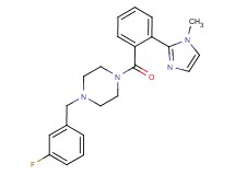 1-(3-fluorobenzyl)-4-[2-(1-methyl-1H-imidazol-2-yl)benzoyl]piperazine
