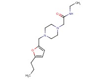 N-ethyl-2-{4-[(5-propyl-2-furyl)methyl]-1-piperazinyl}acetamide