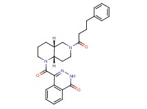 4-{[(4aR*,8aS*)-6-(4-phenylbutanoyl)octahydro-1,6-naphthyridin-1(2H)-yl]carbonyl}-1(2H)-phthalazinone