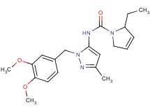 N-[1-(3,4-dimethoxybenzyl)-3-methyl-1H-pyrazol-5-yl]-2-ethyl-2,5-dihydro-1H-pyrrole-1-carboxamide