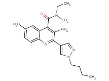 2-(1-butyl-1H-pyrazol-4-yl)-N-ethyl-N,3,6-trimethylquinoline-4-carboxamide