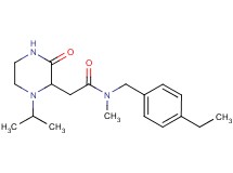 N-(4-ethylbenzyl)-2-(1-isopropyl-3-oxo-2-piperazinyl)-N-methylacetamide