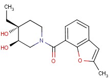 (3R*,4R*)-4-ethyl-1-[(2-methyl-1-benzofuran-7-yl)carbonyl]piperidine-3,4-diol