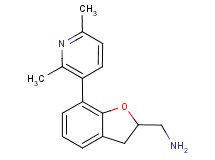 1-[7-(2,6-dimethylpyridin-3-yl)-2,3-dihydro-1-benzofuran-2-yl]methanamine
