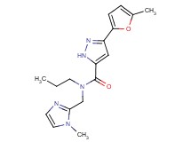 3-(5-methyl-2-furyl)-N-[(1-methyl-1H-imidazol-2-yl)methyl]-N-propyl-1H-pyrazole-5-carboxamide