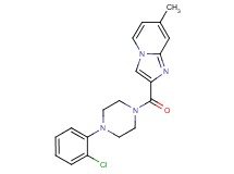 2-{[4-(2-chlorophenyl)-1-piperazinyl]carbonyl}-7-methylimidazo[1,2-a]pyridine trifluoroacetate