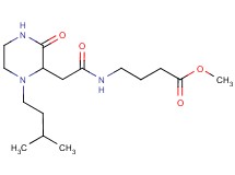 methyl 4-({[1-(3-methylbutyl)-3-oxo-2-piperazinyl]acetyl}amino)butanoate