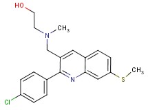 2-[{[2-(4-chlorophenyl)-7-(methylthio)-3-quinolinyl]methyl}(methyl)amino]ethanol