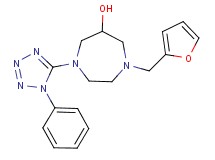 1-(2-furylmethyl)-4-(1-phenyl-1H-tetrazol-5-yl)-1,4-diazepan-6-ol