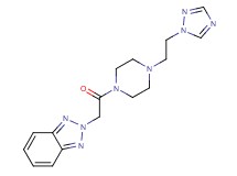 2-(2-oxo-2-{4-[2-(1H-1,2,4-triazol-1-yl)ethyl]-1-piperazinyl}ethyl)-2H-1,2,3-benzotriazole