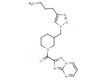 2-({3-[(4-butyl-1H-1,2,3-triazol-1-yl)methyl]piperidin-1-yl}carbonyl)[1,2,4]triazolo[1,5-a]pyrimidine