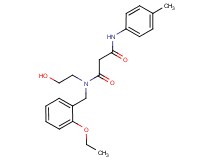 N-(2-ethoxybenzyl)-N-(2-hydroxyethyl)-N'-(4-methylphenyl)malonamide
