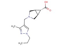 (1R*,5S*,6r)-3-[(3-methyl-1-propyl-1H-pyrazol-4-yl)methyl]-3-azabicyclo[3.1.0]hexane-6-carboxylic acid