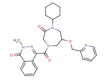 4-{[4-cyclohexyl-3-oxo-6-(2-pyridinylmethoxy)-1,4-diazepan-1-yl]carbonyl}-2-methyl-1(2H)-phthalazinone