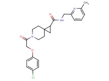 6-[(4-chlorophenoxy)acetyl]-N-[(6-methyl-2-pyridinyl)methyl]-6-azaspiro[2.5]octane-1-carboxamide