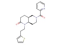 (4aS*,8aR*)-6-(pyridin-2-ylcarbonyl)-1-[2-(2-thienyl)ethyl]octahydro-1,6-naphthyridin-2(1H)-one