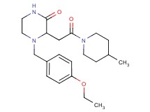4-(4-ethoxybenzyl)-3-[2-(4-methyl-1-piperidinyl)-2-oxoethyl]-2-piperazinone