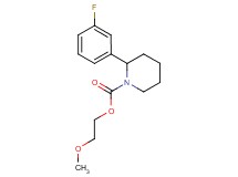2-methoxyethyl 2-(3-fluorophenyl)-1-piperidinecarboxylate