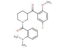 {1-[2-(dimethylamino)benzoyl]-3-piperidinyl}(5-fluoro-2-methoxyphenyl)methanone