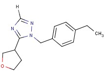 1-(4-ethylbenzyl)-5-(tetrahydrofuran-3-yl)-1H-1,2,4-triazole