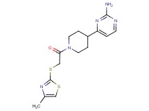 4-(1-{[(4-methyl-1,3-thiazol-2-yl)thio]acetyl}piperidin-4-yl)pyrimidin-2-amine