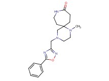 1-methyl-4-[(5-phenyl-1,2,4-oxadiazol-3-yl)methyl]-1,4,9-triazaspiro[5.6]dodecan-10-one