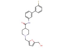N-(3'-fluoro-3-biphenylyl)-1-{[5-(hydroxymethyl)-2-furyl]methyl}-4-piperidinecarboxamide