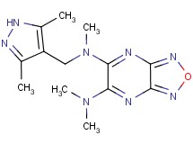N-[(3,5-dimethyl-1H-pyrazol-4-yl)methyl]-N,N',N'-trimethyl[1,2,5]oxadiazolo[3,4-b]pyrazine-5,6-diamine