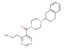 4-propyl-5-{[4-(1,2,3,4-tetrahydro-2-naphthalenyl)-1-piperazinyl]carbonyl}pyrimidine
