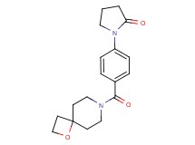 1-[4-(1-oxa-7-azaspiro[3.5]non-7-ylcarbonyl)phenyl]pyrrolidin-2-one