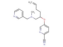 5-[(1-{[methyl(pyridin-3-ylmethyl)amino]methyl}pent-4-en-1-yl)oxy]pyridine-2-carbonitrile