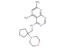 5,7-dimethyl-N-[(1-morpholin-4-ylcyclopentyl)methyl]pyrido[2,3-d]pyrimidin-4-amine